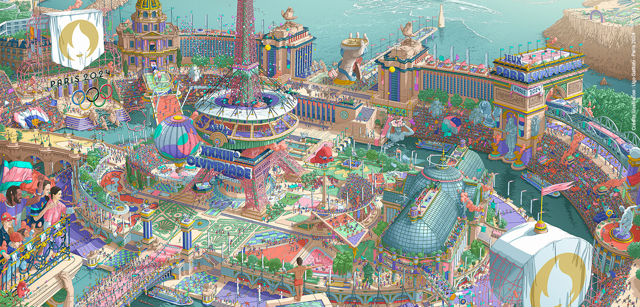 Visuel illustratif des JOP2024