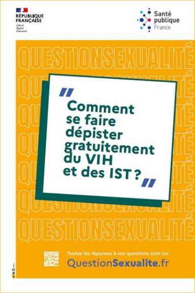 Dépistage du VIH et des IST [Affiche 40x60cm]