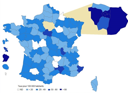 Infographie concernant le nombre de tests Hépatite B