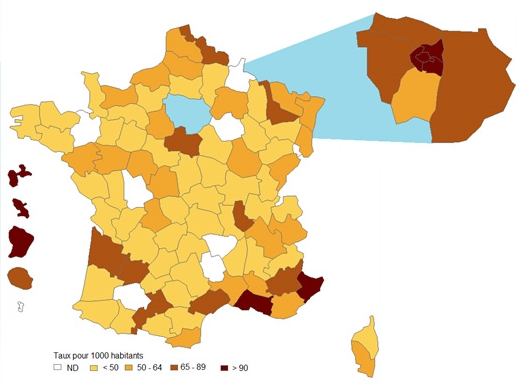 Infographie concernant la cartographie tests Hépatite B