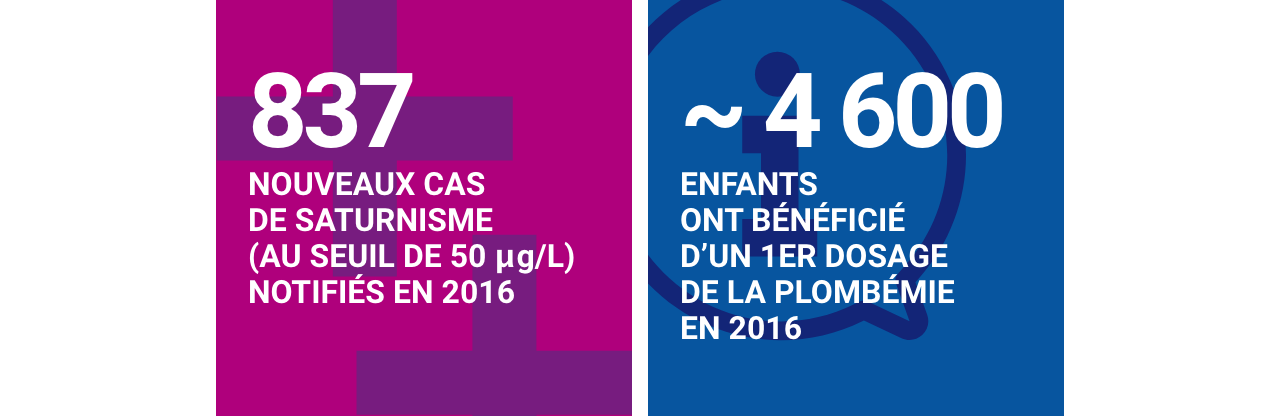 Infographie concernant le saturnisme de l’enfant