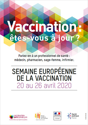 Visuel de l'affiche, semaine européenne de la vaccination 2020