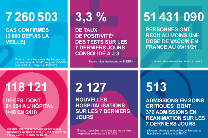 france - France - Bilan de la pandémie au 12 novembre Infog_coronavirus_121121