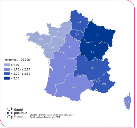 Bilan Des Cas De Legionnellose Survenus En France En 2017