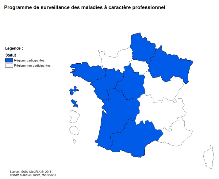 cartographie de la surveillance des MCP en France