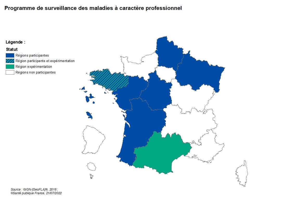 cartographie de la surveillance des MCP en France
