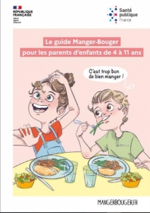Illustration représentant deux enfants attablés.