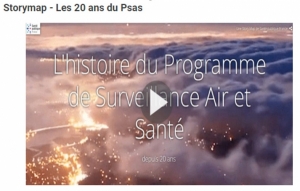 Visuel de la vidéo de présentation du programme de surveillance air et santé