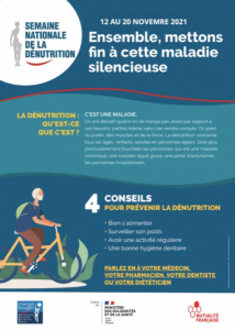 Affiche de la semaine de la dénutrition 2021