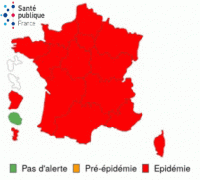 Toutes les régions sont en épidémie sauf La Réunion